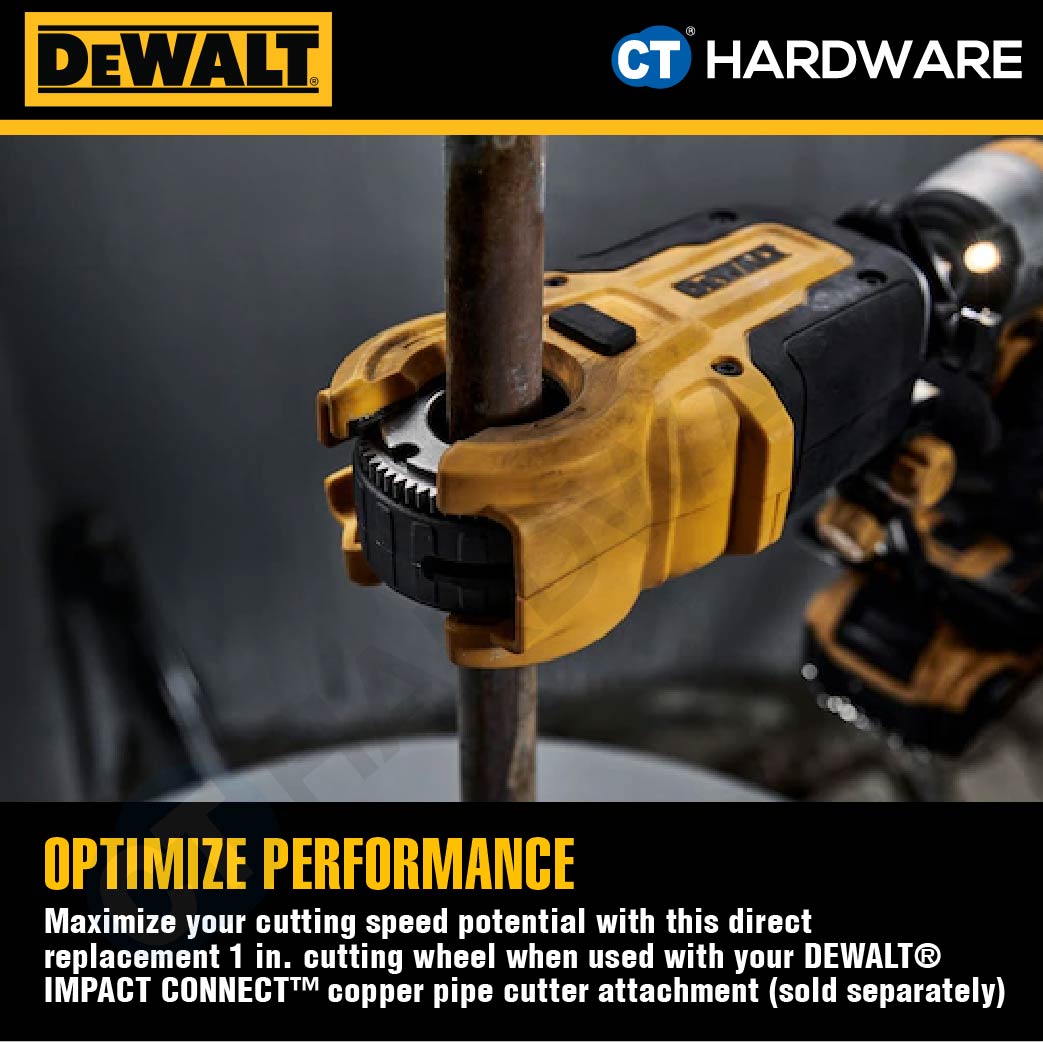 DEWALT DWACPR10 | DWACPR12 | DWACPR34 COPPER CUTTER WHEEL ATTACHMENT ACCESSORIES FOR ATTACH WITH DWACPRIR