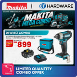 Makita DTW181Z LXT 18V Cordless Brushless Impact Wrench 1/2 inch 210Nm With 3.0Ah Battery, Charger and Bag Kit