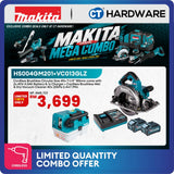 Makita HS004GM201 + VC013GLZ 2-Tool Combo Set XGT 40Vmax Cordless Brushless 185mm Circular Saw and Wet and Dry Vacuum Cleaner