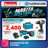 Makita DTM53RTJX1 + DHP489Z 2-Tool Combo Set LXT 18V Cordless Brushless Starlock Multi-Tool and Hammer Driver Drill