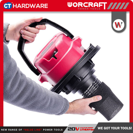 WORCRAFT CVCS-S20LI20 Cordless Wet & Dry Vacuum Cleaner 20V 20L [Set Pack With 4.0Ah Battery] [ONE FOR ALL]