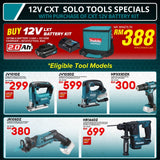 Makita CXT 12Vmax 2.0Ah Battery and Charger Kit With Tool Bag
