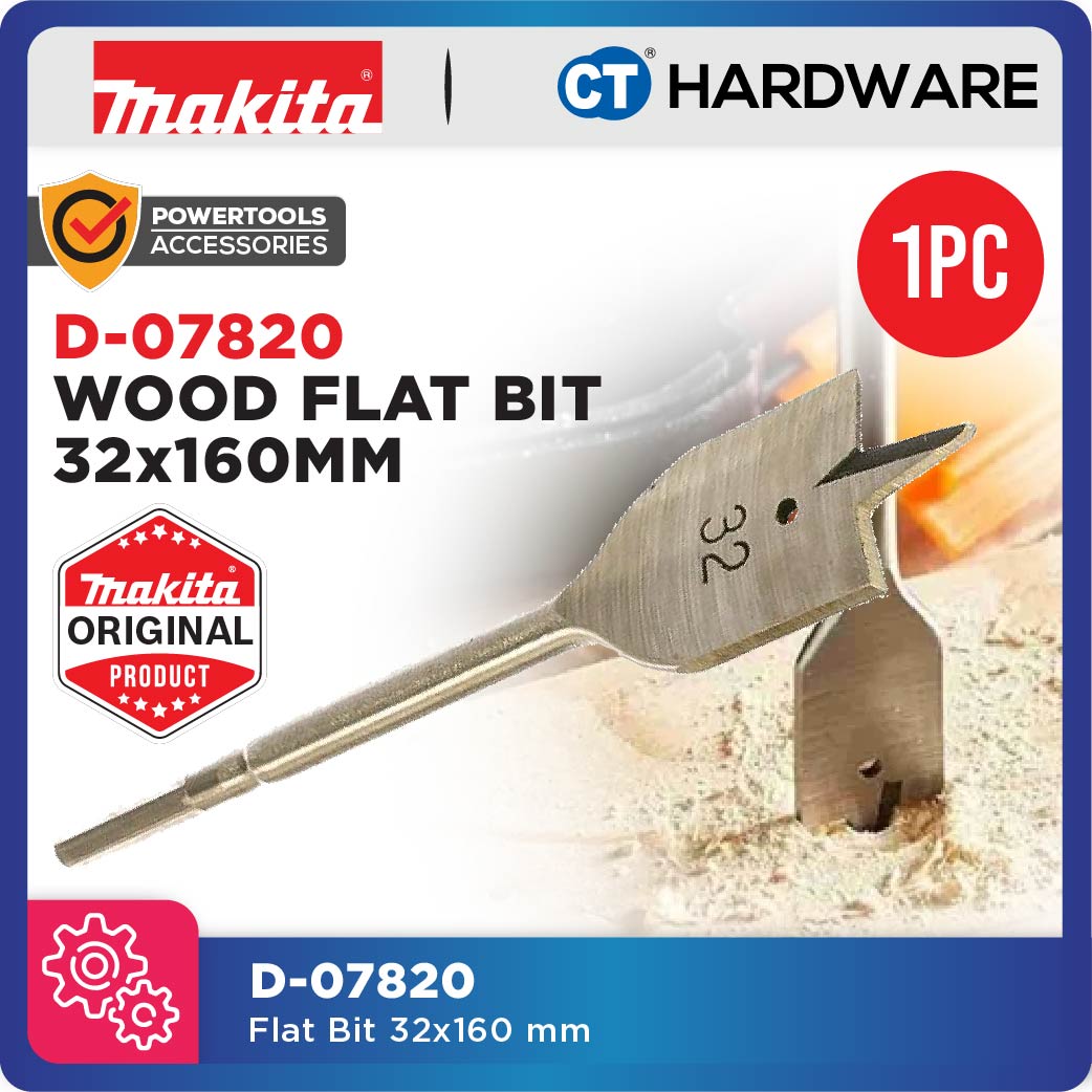 MAKITA ORIGINAL WOOD FLAT BIT - 1PC