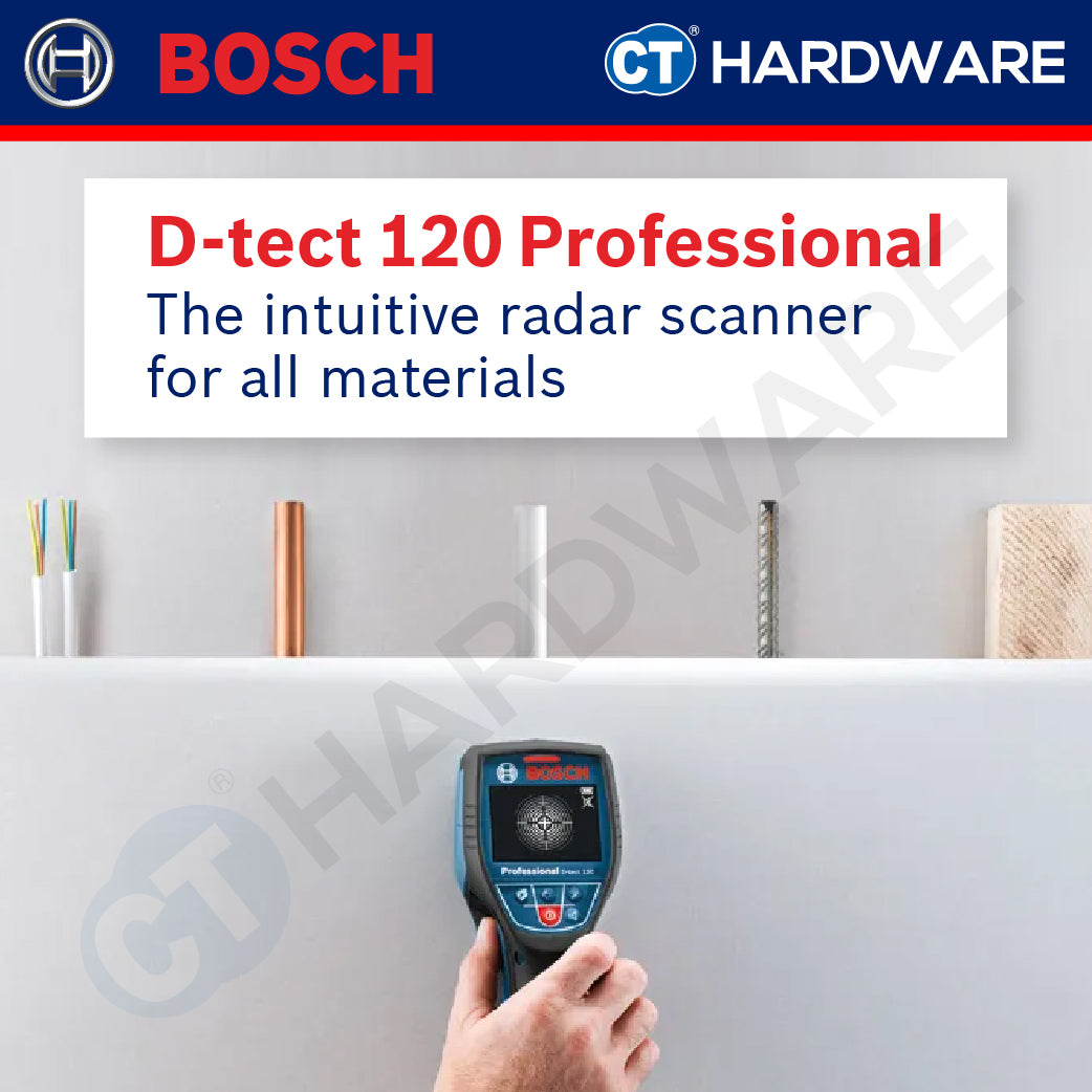 Bosch DTECT 120 Professional Detector Cordless Wall Scanner 12V
