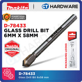 Makita D-78433 Glass Drill Bit 6x58 mm