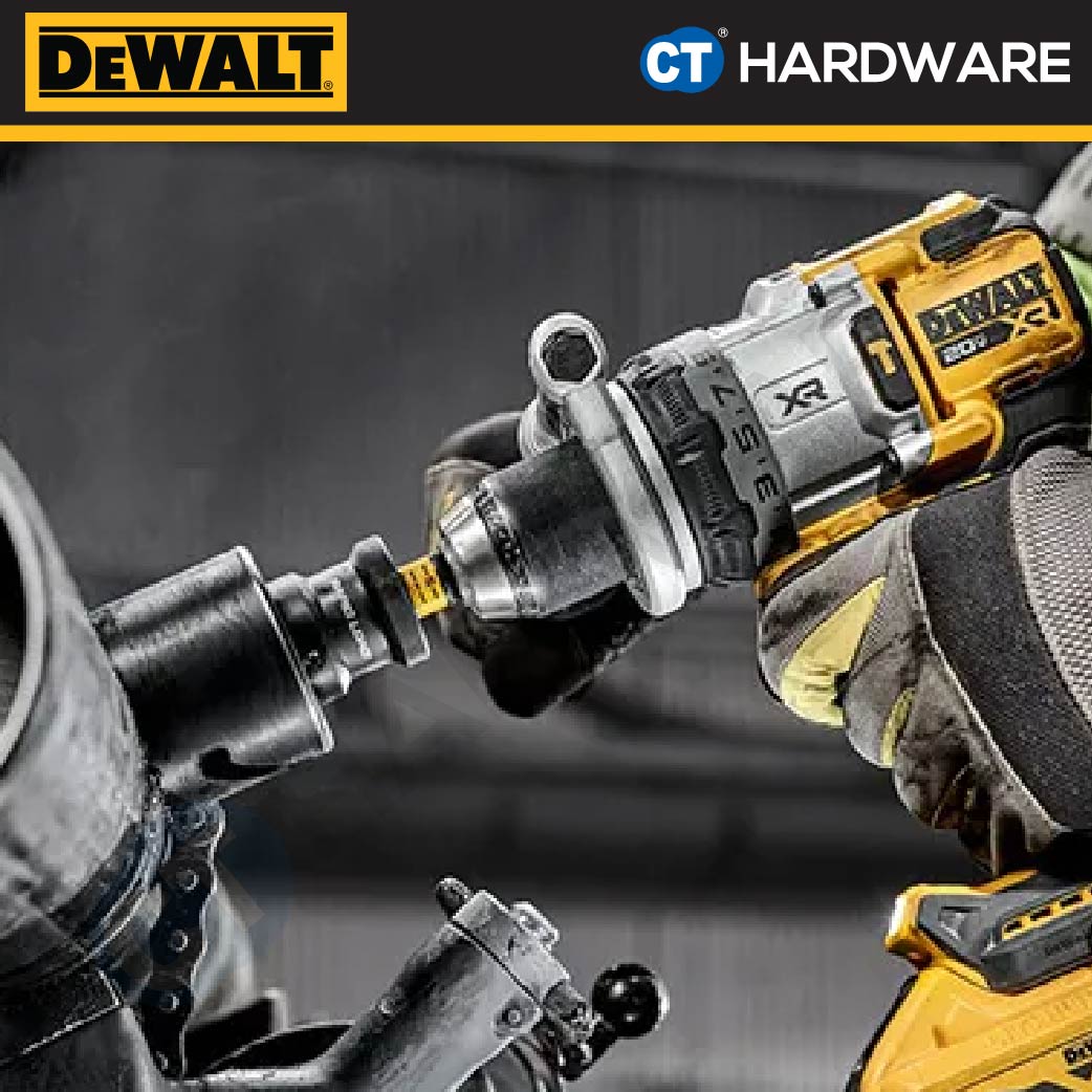 DEWALT DCD1007H1T-B1 CORDLESS HAMMER DRILL 20V 1/2" 13MM 169NM COME WITH 1x DCBP520 POWERSTACK BATTERY  &  1x CHARGER