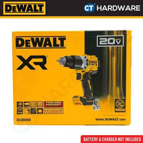 DeWalt DCD806N Hammer Drill 20V 13mm 90Nm (Tool Only In Carton Box)