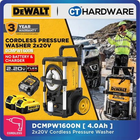 Dewalt DCMPW1600N Cordless Brushless Pressure Washer 20Vx2