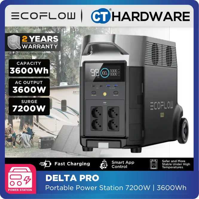EcoFlow DELTA Pro Portable Power Station (3600Wh | 3600W Output)
