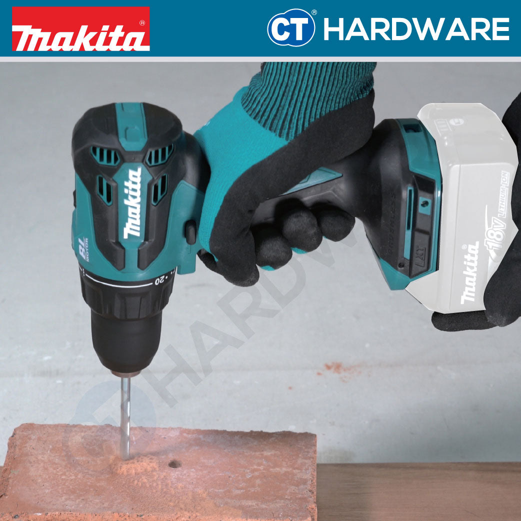 MAKITA DHP490Z | DHP490WV | DHP490SFX1 CORDLESS BRUSHLESS HAMMER DRIVER DRILL 18V 1/2" 13MM 65NM