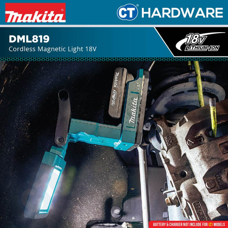 Makita DML819 Cordless Magnetic Light 18V | L.E.D Without Battery and Charger