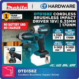 Makita DTD158Z | DTD158WVE LXT 18V Cordless Impact Driver 170NM (Body Only | 2-Battery)