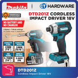 Makita DTD201RTJ | DTD201Z 18V Cordless Impact Driver