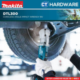 Makita DTL300Z Cordless Angle Impact Wrench 18V | 1/2" | 310-340NM Without Battery and Charger