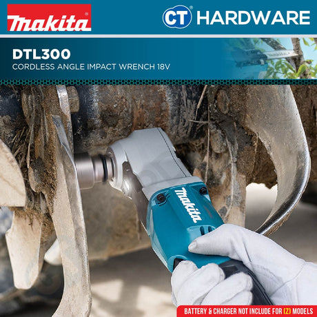 Makita DTL300Z Cordless Angle Impact Wrench 18V | 1/2" | 310-340NM Without Battery and Charger