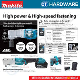 Makita DTL302Z LXT 18V Cordless Angle Impact Wrench 3/8" 340NM (Body Only)