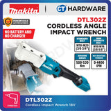 Makita DTL302Z LXT 18V Cordless Angle Impact Wrench 3/8" 340NM (Body Only)