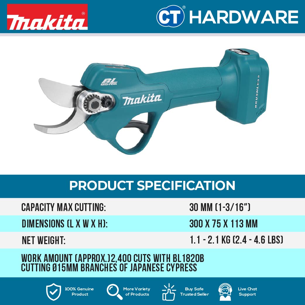 Makita DUP181Z 18V Cordless Pruning Shears