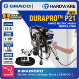 GRACO DURAPROP21 Corded Electric Airless Sprayer Come With Stand, 1HP, GBM0001, Professional Lightweight Sprayer, DIY