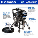 GRACO DURAPROP21 Corded Electric Airless Sprayer Come With Stand, 1HP, GBM0001, Professional Lightweight Sprayer, DIY