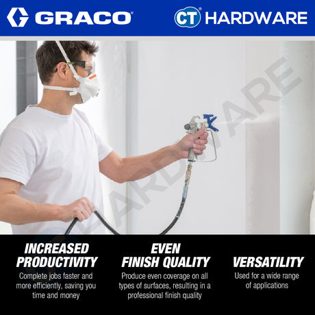 GRACO DURAPROP21 Corded Electric Airless Sprayer Come With Stand, 1HP, GBM0001, Professional Lightweight Sprayer, DIY