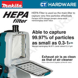 Makita DVC660Z Cordless Brushless Backpack Vacuum Cleaner 36V (18Vx2) | 11kPa | 2.0m³/min | 6L [With 5.0Ah Battery]