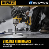 DEWALT DWAIPCIR ATTACHMENT IMPACT CONNECT 1/4" HEX SHANK INSIDE PIPE CUTTER FOR 1-1/4" - 8"