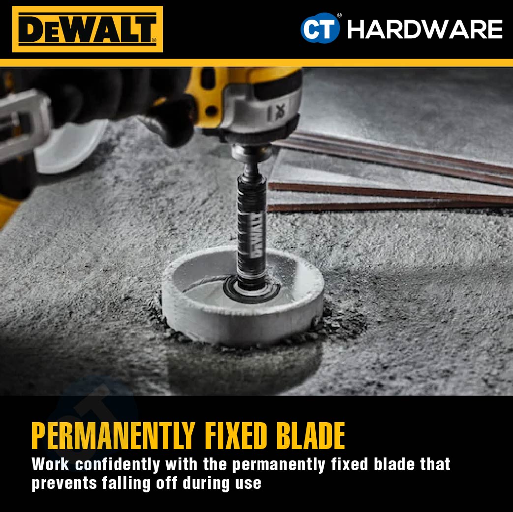 DEWALT DWAIPCIR ATTACHMENT IMPACT CONNECT 1/4" HEX SHANK INSIDE PIPE CUTTER FOR 1-1/4" - 8"