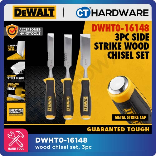 DEWALT DWHT0-16148 SIDE STRIKE WOOD CHISEL SIZE 18,25,32MM ( 3PCS )