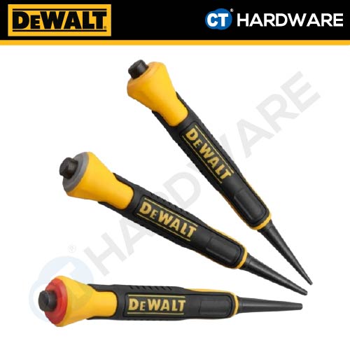 DEWALT DWHT0-58018 NAIL PUNCH SET X 3PCS ( 0.8MM/1.6MM/2.4MM ) [ HANDTOOLS ]