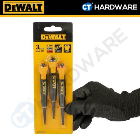 DeWalt DWHT0-58018 Nail Punch Set 0.8mm - 2.4mm (3 pcs)