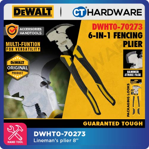 DEWALT DWHT0-70273 ORIGINAL 6-IN-1 FENCING PLIER - 1PC [ HANDTOOLS ]