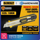 DEWALT DWHT0-10249 CARTRIDGE SNAP-OFF BLADE KNIFE 18MM COME WITH 3PCS BLADE [ HANDTOOLS ]