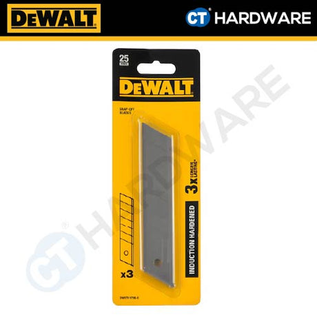 DEWALT DWHT11726-0 SNAP-OFF INDUCTION HARDENED BLADE 25MM [ 3PCS PER PACK ] [ HANDTOOLS ]