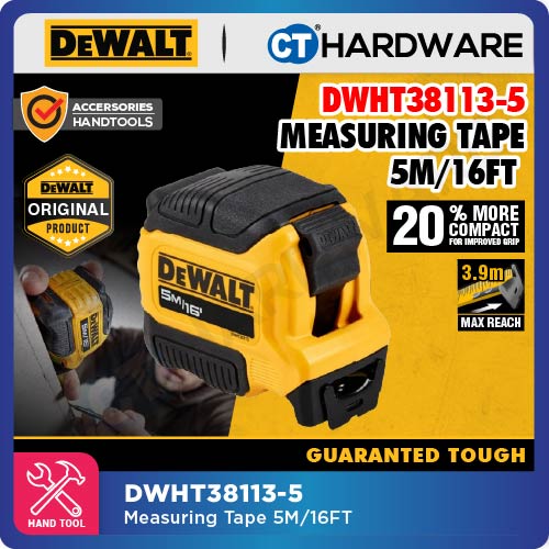 DEWALT DWHT38113-5 | DWHT38126S COMPACT MEASURING TAPE 5M/16FT / ATOMIC MEASURING TAPE  8M/26"