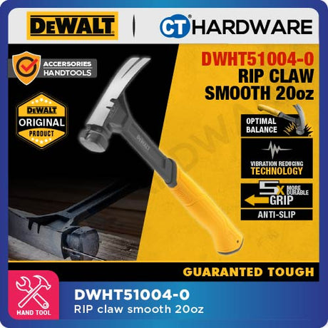 DEWALT DWHT51002-0 | DWHT51004-0 | DWHT51008-0 CLAW HAMMER [ CURVE CLAW HAMMER | RIP CLAW SMOOTH | RIP CLAW DEMO ] [ HANDTOOLS ]
