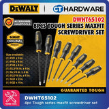 DEWALT DWHT65101 | DWHT65102 TOUGH SERIES MAXFIT SCREWDRIVER SET 4PCS / 8PCS - 1PACK
