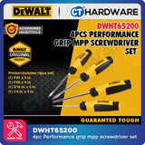 DEWALT DWHT65200 |  DWHT65201 |  DWHT65202 PERFORMANCE GRIP MPP SCREWDRIVER SET ( 4PCS 10PCS 15PCS ) - 1PACK
