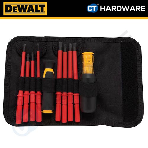 DEWALT DWHT66417 VDE 1000V INSULATED SCREWDRIVER SET ( 10PCS )