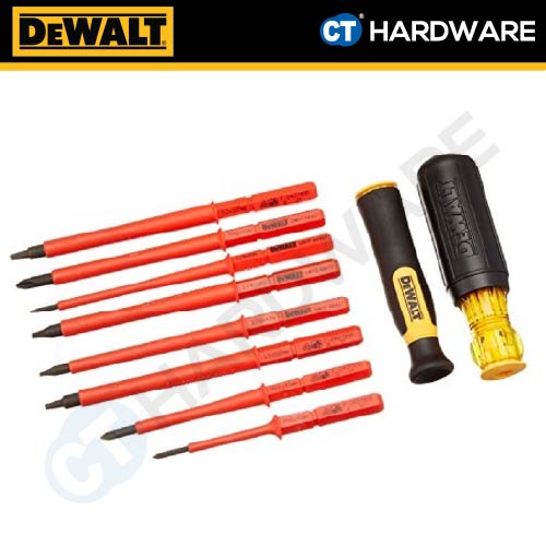 DEWALT DWHT66417 VDE 1000V INSULATED SCREWDRIVER SET ( 10PCS )
