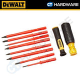 DEWALT DWHT66417 VDE 1000V INSULATED SCREWDRIVER SET ( 10PCS )
