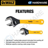 DEWALT DWHT75497 ADJUSTMENT WRENCH SET 10 INCH 250MM & 6 INCH 150MM [ HANDTOOLS ]