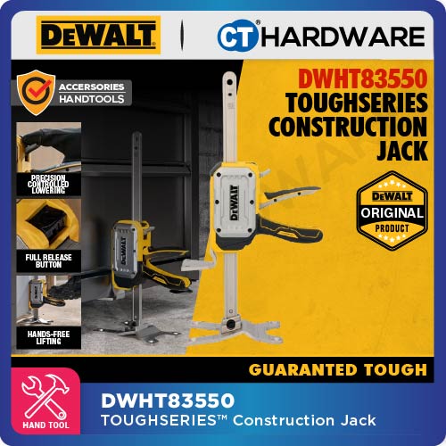 DEWALT DWHT83550 TOUGH SERIES CONSTRUCTION JACK 340LBS, LIFT HEIGHT 8-3/4" 230MM [ HANDTOOLS ]