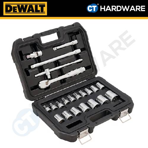 DEWALT DWMT19241-1 METRIC SOCKET SET 1/2" ( X 22PCS )