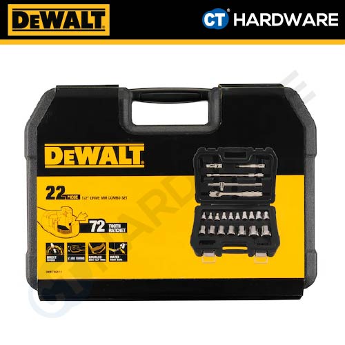 DEWALT DWMT19241-1 METRIC SOCKET SET 1/2" ( X 22PCS )