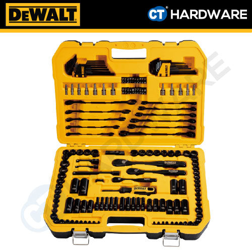 DeWalt DWMT45184-1 Black Chrome Mechanics Tool Set (184 pcs) – CT