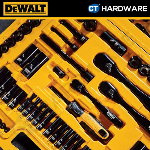 DeWalt DWMT45184-1 Black Chrome Mechanics Tool Set (184 pcs) – CT