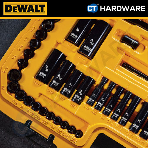 DeWalt DWMT45184-1 Black Chrome Mechanics Tool Set (184 pcs) – CT