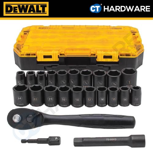 DEWALT DWMT74739 DRIVE 1/2" COMBINATION IMPACT SOCKET SET ( X 7PCS )