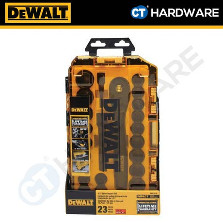 DeWalt DWMT74739 Combination Impact Socket Set 1/2"Dr (23 pcs)